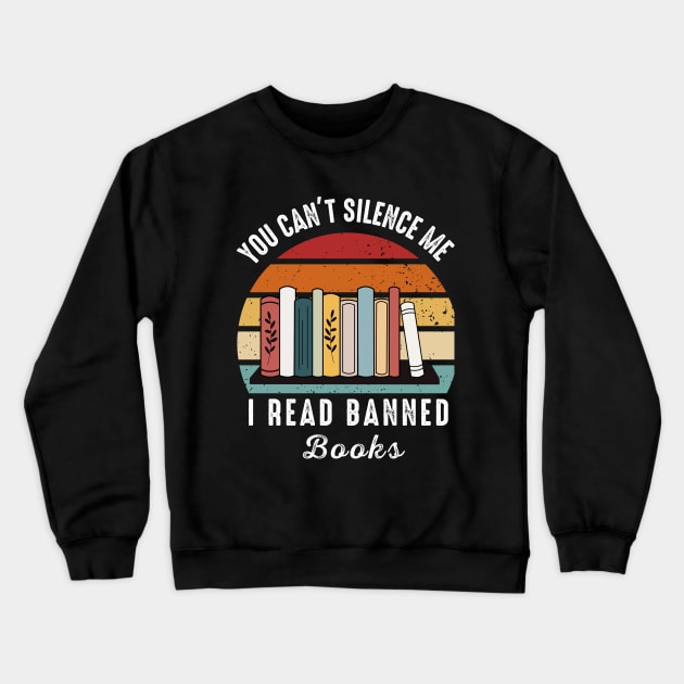 I read banned books T Shirt readers reading gift Crewneck Sweatshirt by Emouran